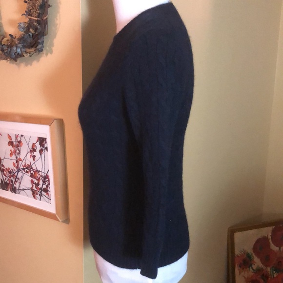 Vintage 00’s LORD & TAYLOR Size Small P Super Soft 2-Ply 100%Cashmere Cable-knit - Picture 4 of 13
